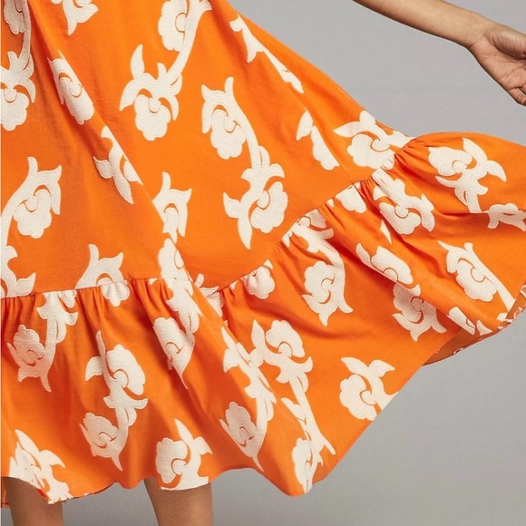 Anthropologie Phoebe Flounced Maxi Dress by Exquise. NWT - Picture 5 of 10